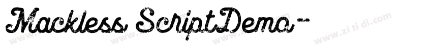 Mackless ScriptDemo字体转换